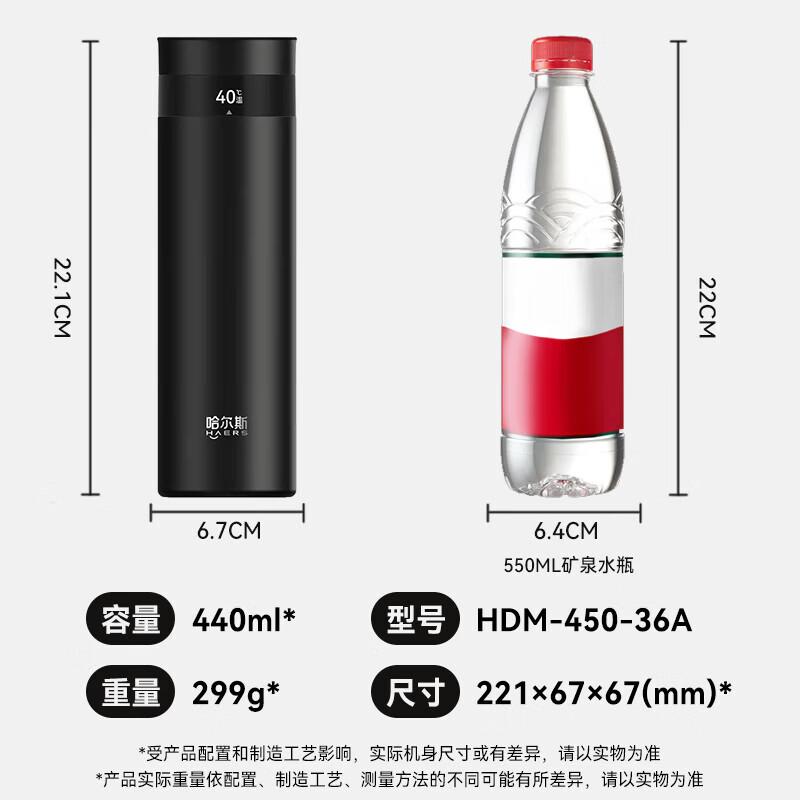 

HAERS Smart LED Stainless Steel Insulated Bottle 440ml