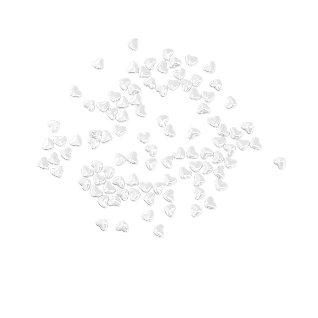 100 τμχ 5mm Mini Love Heart Spacer Loose Beads για κοσμήματα DIY