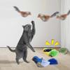 Interaktives Katzenspielzeug mit Vogelimitation, quietschendem Katzenminze-Spielzeug, Türhänger, Federspielzeug für Katzen, Zubehör