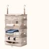 Portable Hanging Suitcase Organizer With Multiple Compartments Foldable Travel Packing Cube For Clothes Toiletries