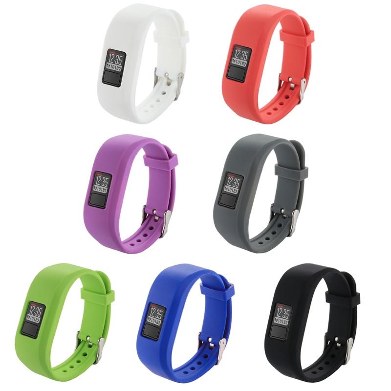 Bracelet Silicone Noir Pour Garmin Vivofit 1 Et 2 - Sangle De Rechange Motif Carreaux, Longueur Réglable