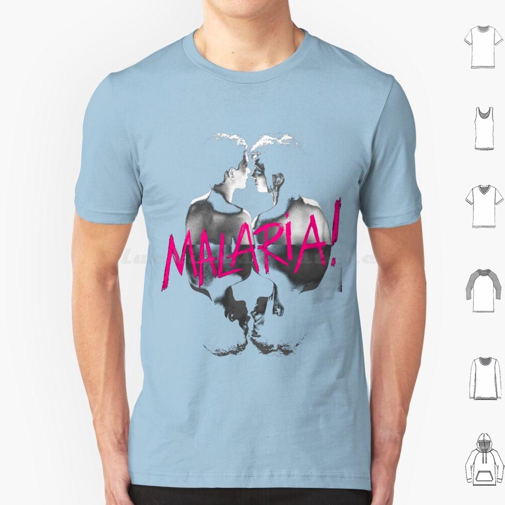 Malaria T Shirt Cotton Men Women DIY Print Neue Deutsche Welle Malaria 80s Industrial Metal Punk Post Punk Gothic Dark Black