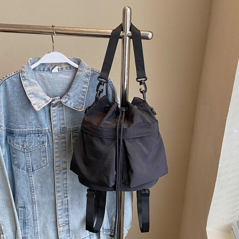 Crossbody Bag Women's Double Shoulder Bucket Bag New Casual Versatile Multi-back Method Commuting To Work Single Shoulder Crossbody Bag