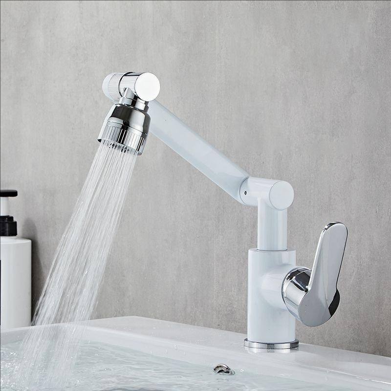 Robinet de lavabo de salle de bain en laiton antique Mélangeurs de cuisine universels Robinets Chaud Froid Ménager Modes doubles Rotatif Bidet Bras robotique