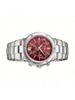 Casio - Stainless Steel Strap, Red Dial, Women's Quartz Watch SHN-5005D-4ADS