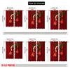 2pcs,2D Plane Printing Pattern Curtains Christmas Candy Cane Holly Ornament (4) Durable Polyester (without Rod) Versatile All