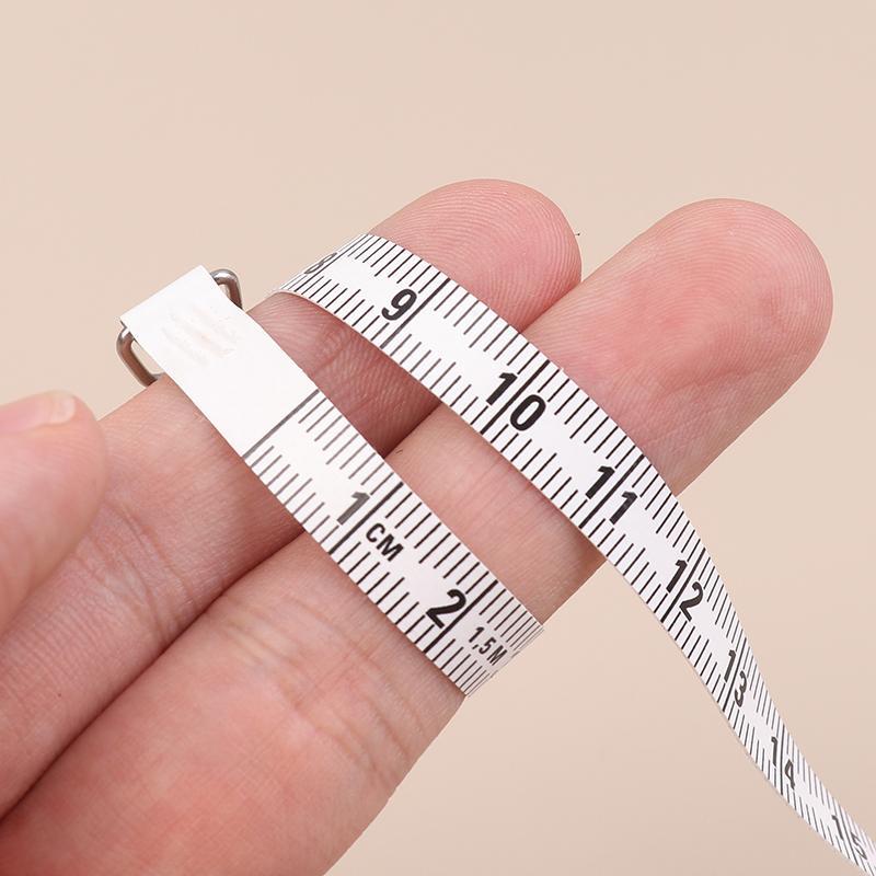 150/60Inch Keychain Tape Measure Portable Retractable Mini Abs Plastic Measure Ruler Centimeter Inch Roll Tape Measuring Tool
