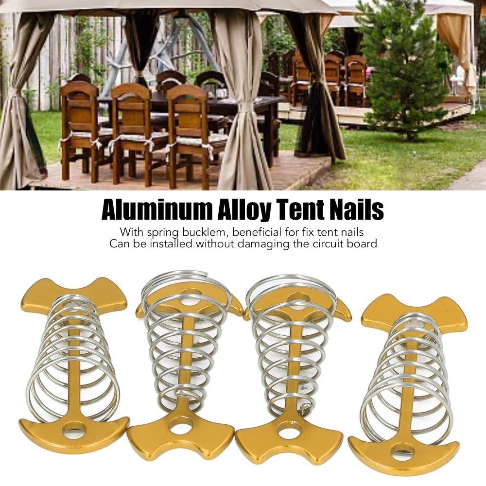 12PCS Aluminum Alloy Fishbone Tent Nails Universal Canopy Stakes Durable Tent Stakes