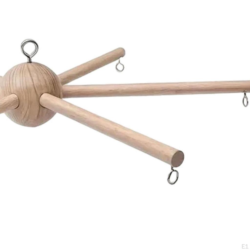 Wooden Mobile Frame Kit Wind Chime Equipment Hanger Creative Six Legs Hanging Toy DIY for
