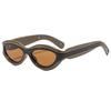 2024 High-End Tortoiseshell Cat-Eye Sunglasses for Women - Small Frame with UV Protection and Gradient Lenses
