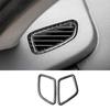 Real Carbon Fiber Dashboard Upper Air Outlet Vent Trim For BMW X3 F25 X4 2011-17