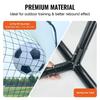 Soccer Rebounder Net, 12x6FT Iron Soccer Training Equipment, Sports Football Training Gift with Portable Bag, Volleyball Rebounder Wall Perfect for