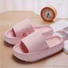 Women'S Summer Casual Home Slippers Soft Sole Solid Color Slippers Comfortable Open-Toe Bathroom Shoes
