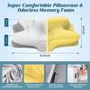 Cervical Neck Pillow - Cooling Pillow for Neck Pain Relief, Ergonomic Side Sleeper Pillow for Sleeping, Contour Orthopedic Memory Foam Pillows for
