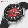 CURREN Fashion Men Top Brand Luxury Design Sport Military Quartz Wristwatch Luminous Male Clock
