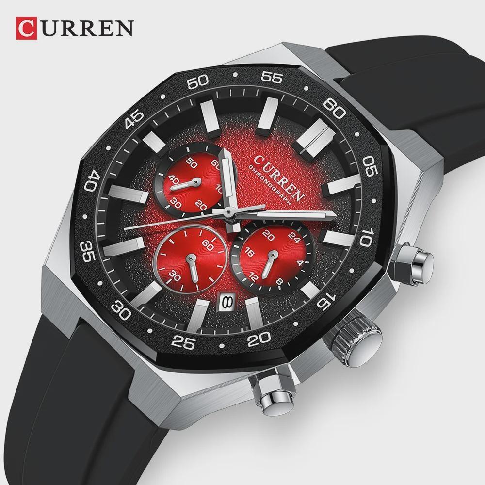 CURREN Fashion Men Top Brand Luxury Design Sport Military Quartz Wristwatch Luminous Male Clock