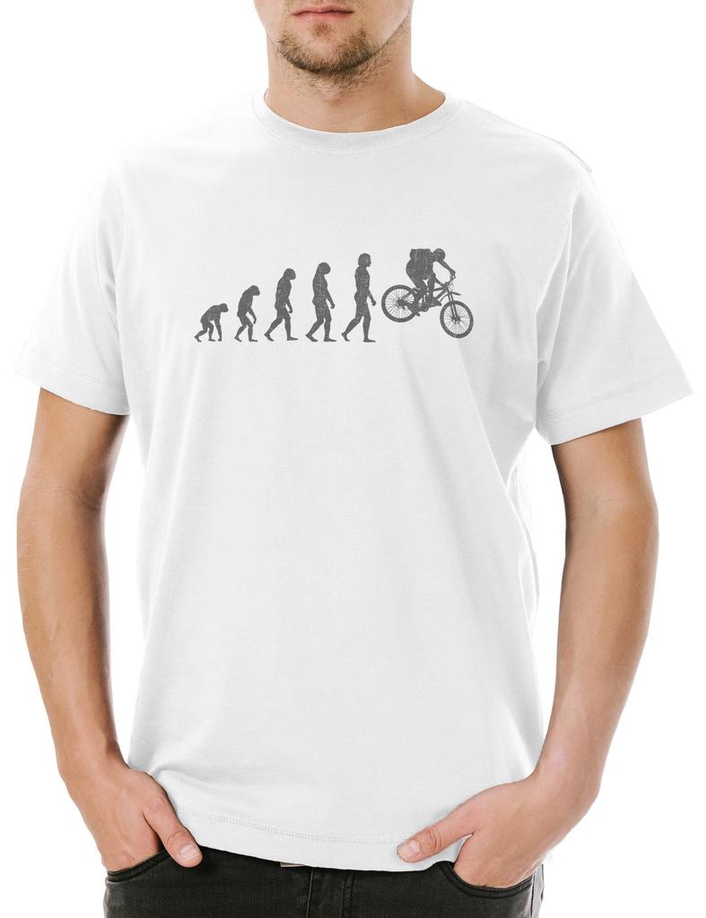 Bycycle Evolution Mens T-Shirt Mens Womens Tees Top Road Bike Cyclist Bicycle Mountain Bike