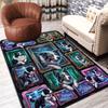 Cybernetic Canine Collage Pattern Rug Floor Mat for Living Room or Bedroom Soft and Comfortable Carpet a Gift for Birthday and Holiday.