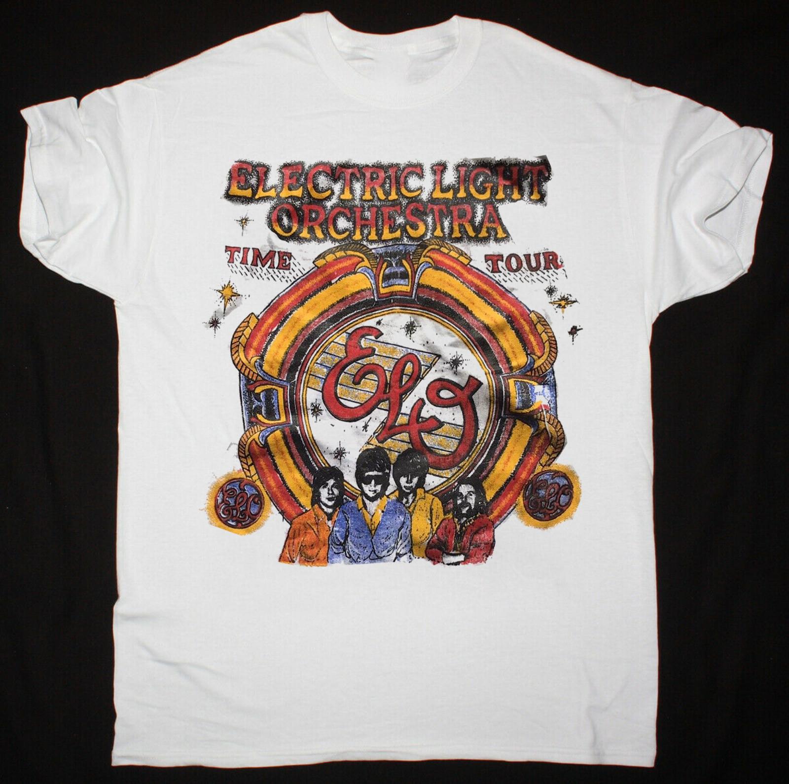 1981 ELO Electric Light Orchestra TIME TOUR Футболка Топы Футболка S-4XL 3XL