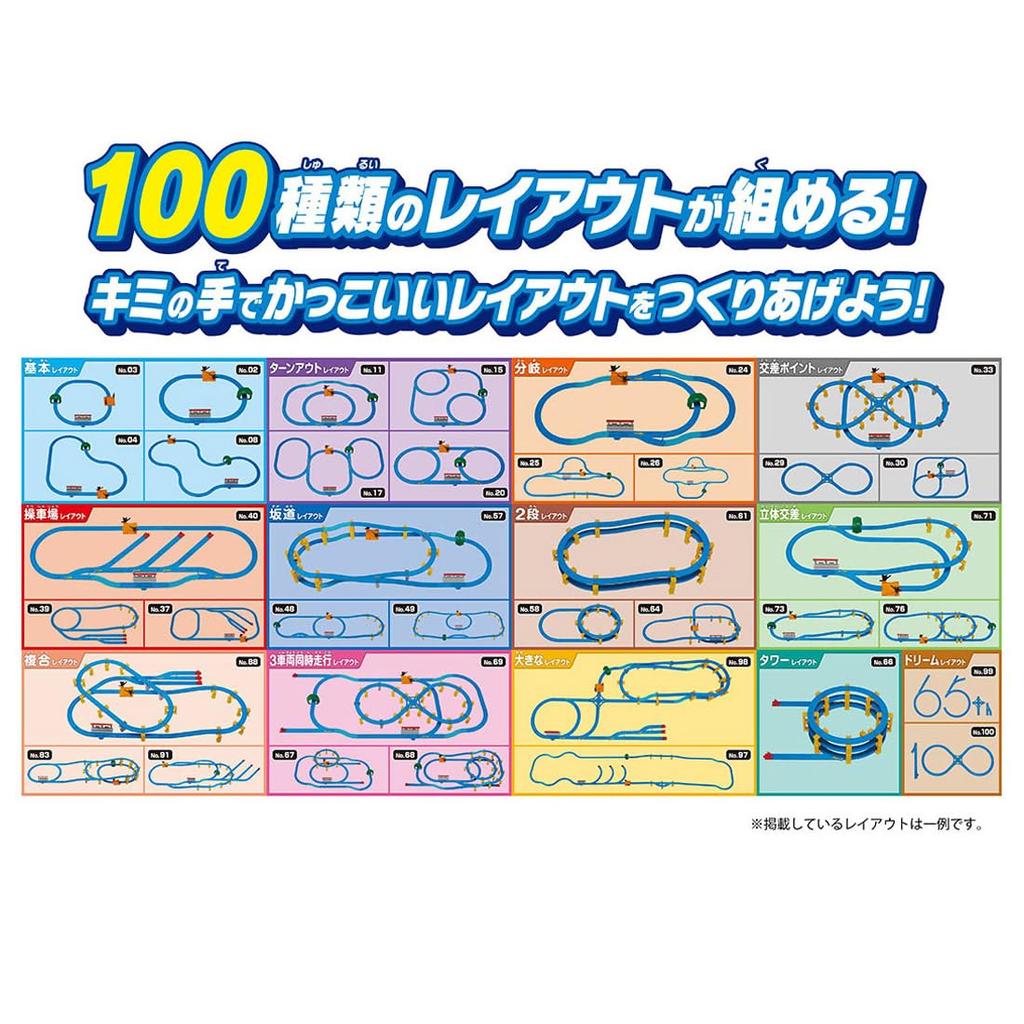 TAKARA TOMY Plarail 100 Layouts Can Be Dream Rail Kit Train Train Toy Ages 3 and Up Created!
