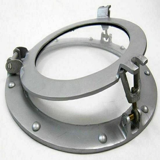 Ship's Cabin Porthole Window Glass 30.48 Cm Aluminum Finish Round Wall Decor