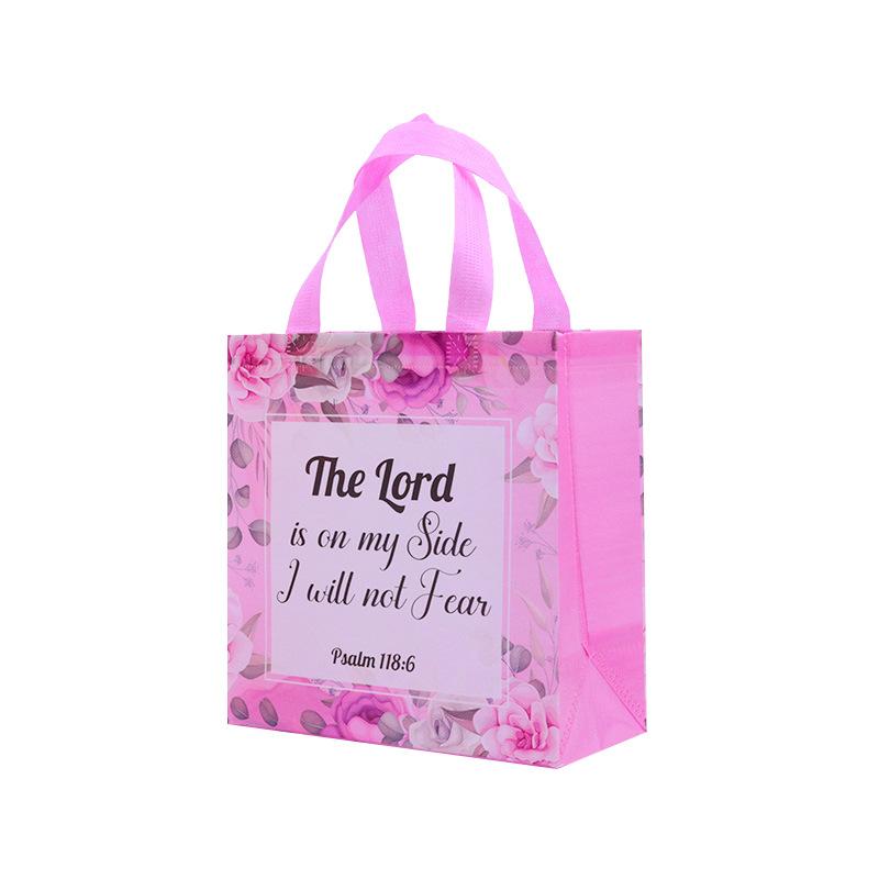 2026 New Product Bible Christmas Party Holiday Flowers Fashion Gifts Tote Bag Non-woven Bag