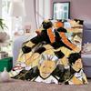 Volleyball Anime H Haikyu!! Blanket For Sofa Office Bed Plane Travel Sleep Read Relax Camping Soft And Warm