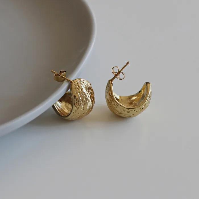 _JJ74 Surgical Steel Bold Hoop Earrings