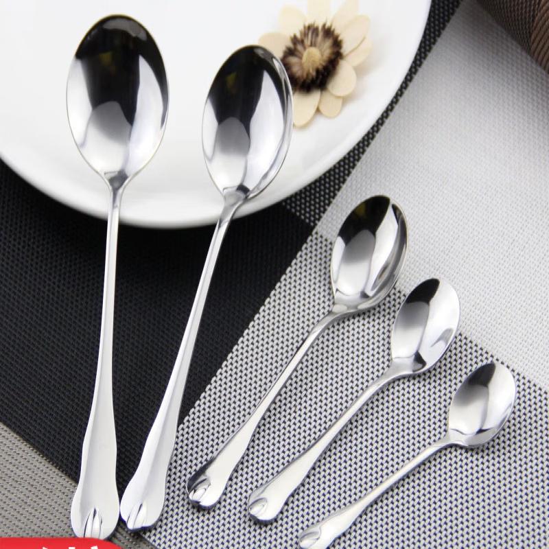 ZISIZ 316 Stainless Steel Teardrop Handle Spoons