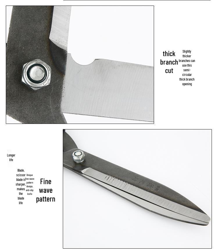 Telescopic Hedge & Lawn Shears - Garden Pruning and Weeding Tools with Big Scissors for Landscaping and Branch Trimming.