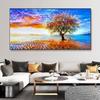 Sunrise Forest Obraz na plátně Moderní přírodní krajina Plakáty a obrazy Nástěnné umělecké obrazy do obývacího pokoje Home Decor Bez rámu