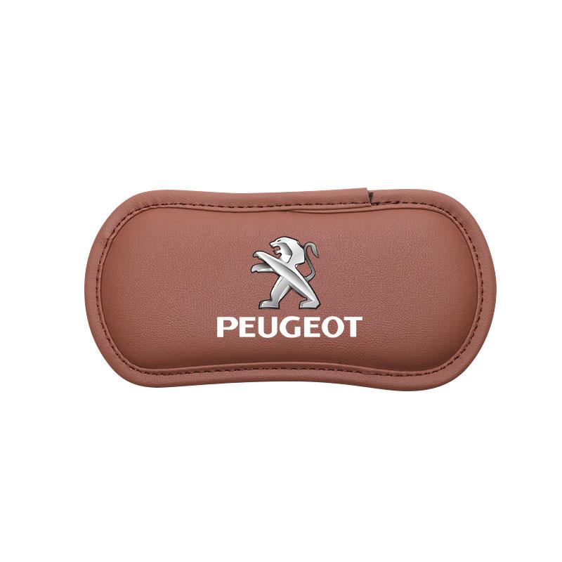 For Peugeot 308 408 508 RCZ 208 3008 2008 206 207 108 406 407 408 206 207 208 306 307 1Pcs Leather Car Pillow Car Knee Pad Elastic Memory Foam Leg Pad