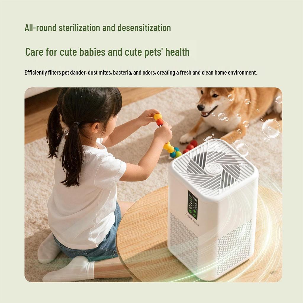 Aux Indoor Negative Ion Air Purifier for Smoke, Odor, Dust, and Allergen Removal