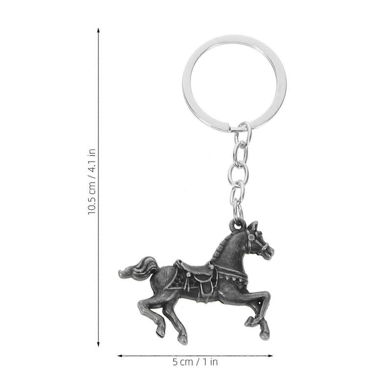 Horse Keychain Metal Key Chain for Home Use 10Pcs with Zodiac