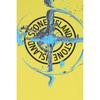 Stone Island Pattern Printed Loose Fit Crew Neck Short Sleeve T-Shirt Men tops Yellow 74152NS83-V0051