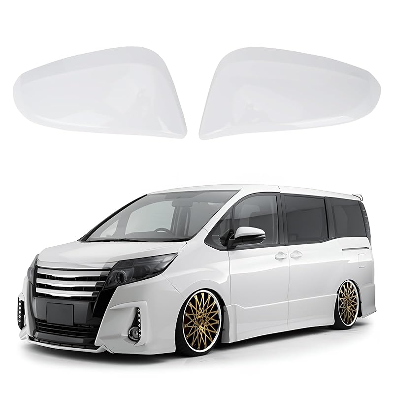 

side mirror cover Noah 80 series car rearview mirror cover outer door side mirror cover Set for 1 car (white, 80 series)