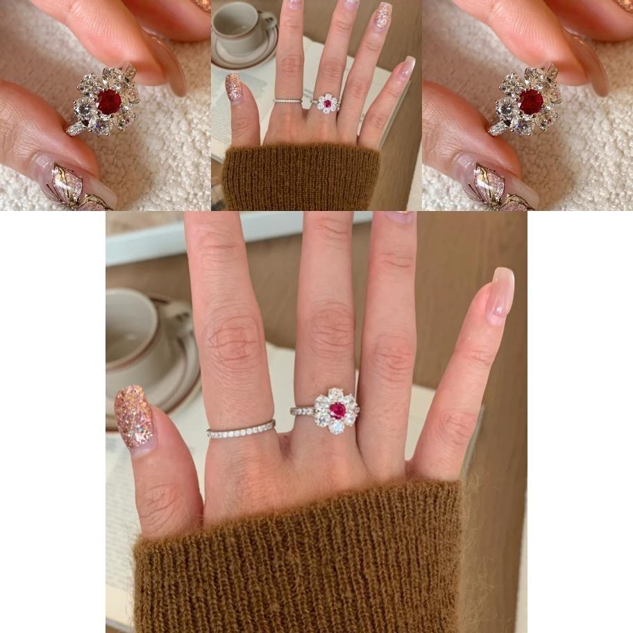 Delicate Open Adjustable Flower Ring Crafted From Copper For Chic Summer Fashion Style