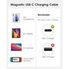 Magtame Magnet-Ladekabel Typ C 100 W Schnellladung/PD-kompatibel Magnetkabel Typ C 24-polige Spezifikation magnetisch staubdicht Abnehmbar
