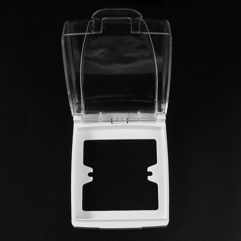 Bathroom Outlet Receptacle Protectors Clear Switches Outlet Protective Box Waterproof Dust Cover Electrical Outlet Cover
