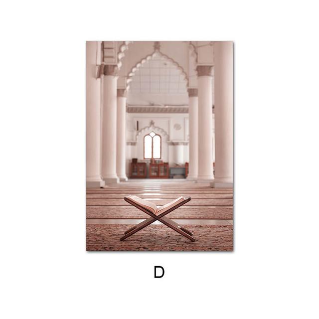 Poster Islam Paintings On The Wall Canvas Art Prints for Home Design Muslim Architecture Posters On Wall Loft Frameless