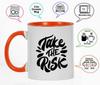 Inkdotpot 11oz Ceramic  Coffee  Mug  Take The Risk Positive Inspirational Quotes Gift For Employee Boss Coworkers