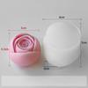 Stampo in Silicone Fai da Te per Candela Aromatiche Floreali di San Valentino Stampo 3D per Torta Mousse Rosa Cioccolato Stampo per Sapone Fatto a Mano Decorazioni per Casa Camera da Letto