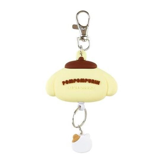 Sanrio Face-Shaped Reel Key Holder Pompompurin Mascot Purin 136.41.8cm Character 168718