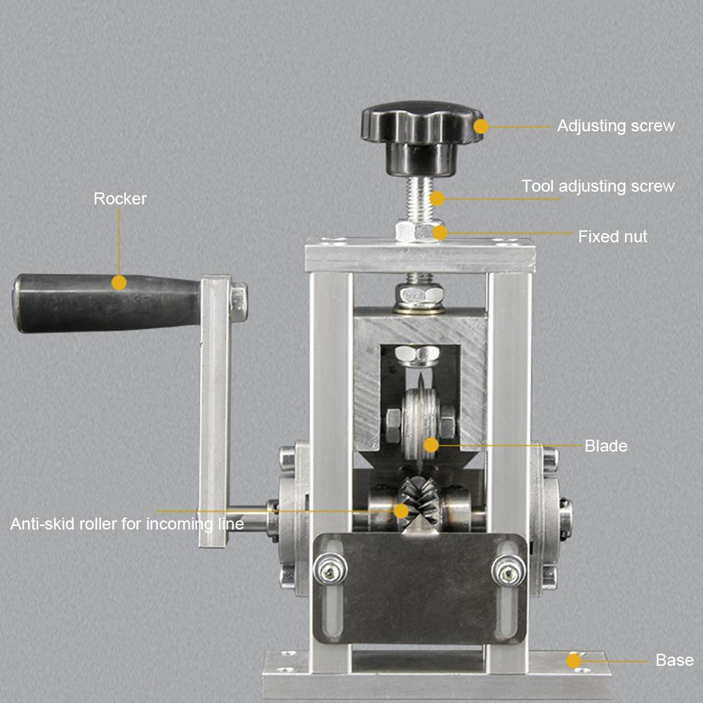 Double Drive Manual Wire Stripper Machine Compatible with Hand Drill 1-21mm Cable Efficient Portable for Scrap Copper Recycling