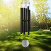 32in Musical Wind Chime Memorial Gift for Pet Loss, Outdoor Courtyard Metal Hanging Ornament