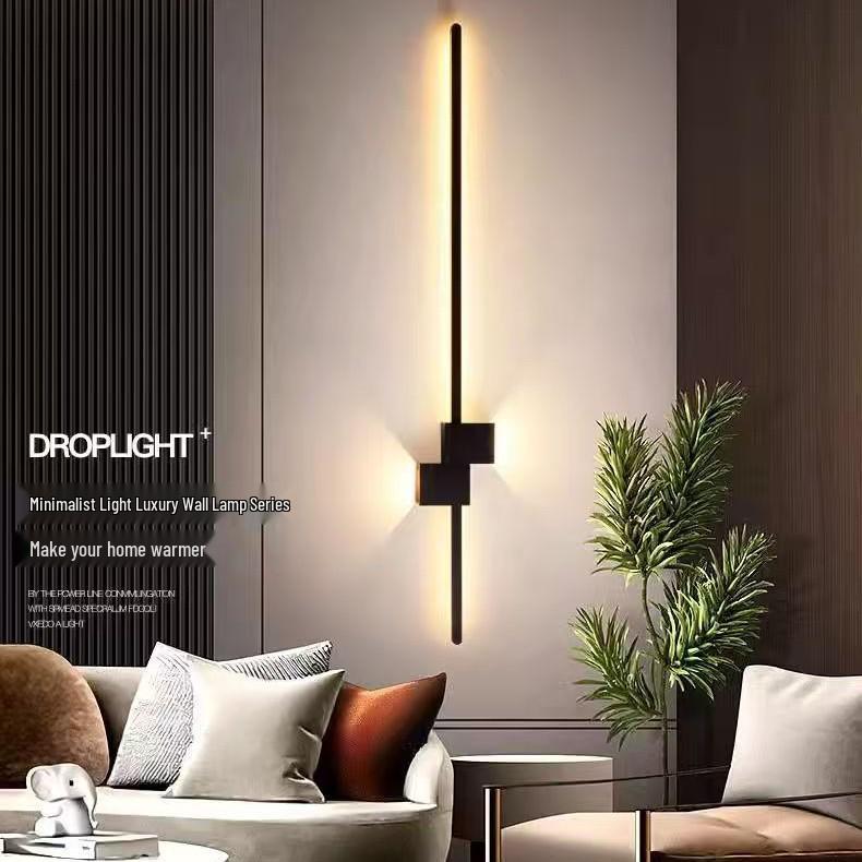Nordic Line LED Wall Lamp for Hallway, Bedroom, Bedside, and Corridor Background.