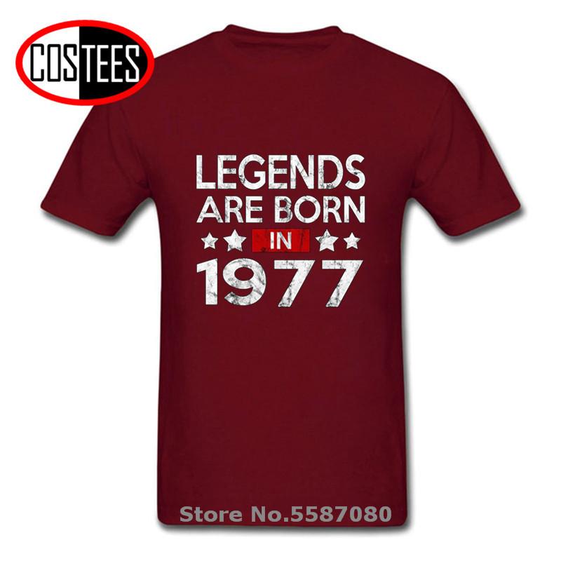 Stylish Distressed Vintage Legends Are Born In 1977 T Shirts Fathers Day Best Gift Retro 1977 Tshirt Dad 42nd Birthday Apparel