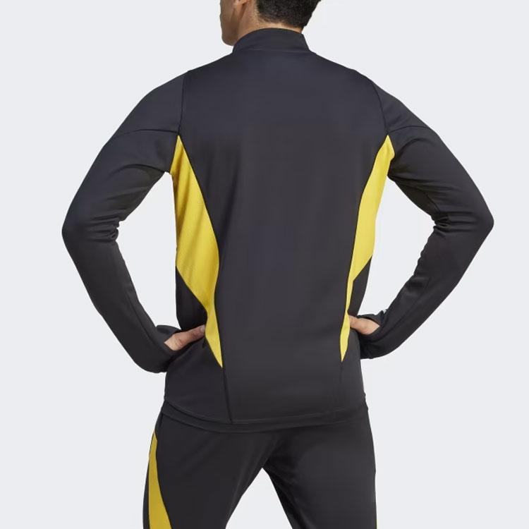 Adidas Juventus Tiro 23 Training Top Color Block Logo Print Long Sleeve Football Shirt Men tops Black HZ5052