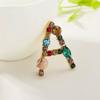 1PC 26 Letters Colorful Jewelry Gifts for Women Alphabet Brooch A-Z Rhinestone Letter Pin
