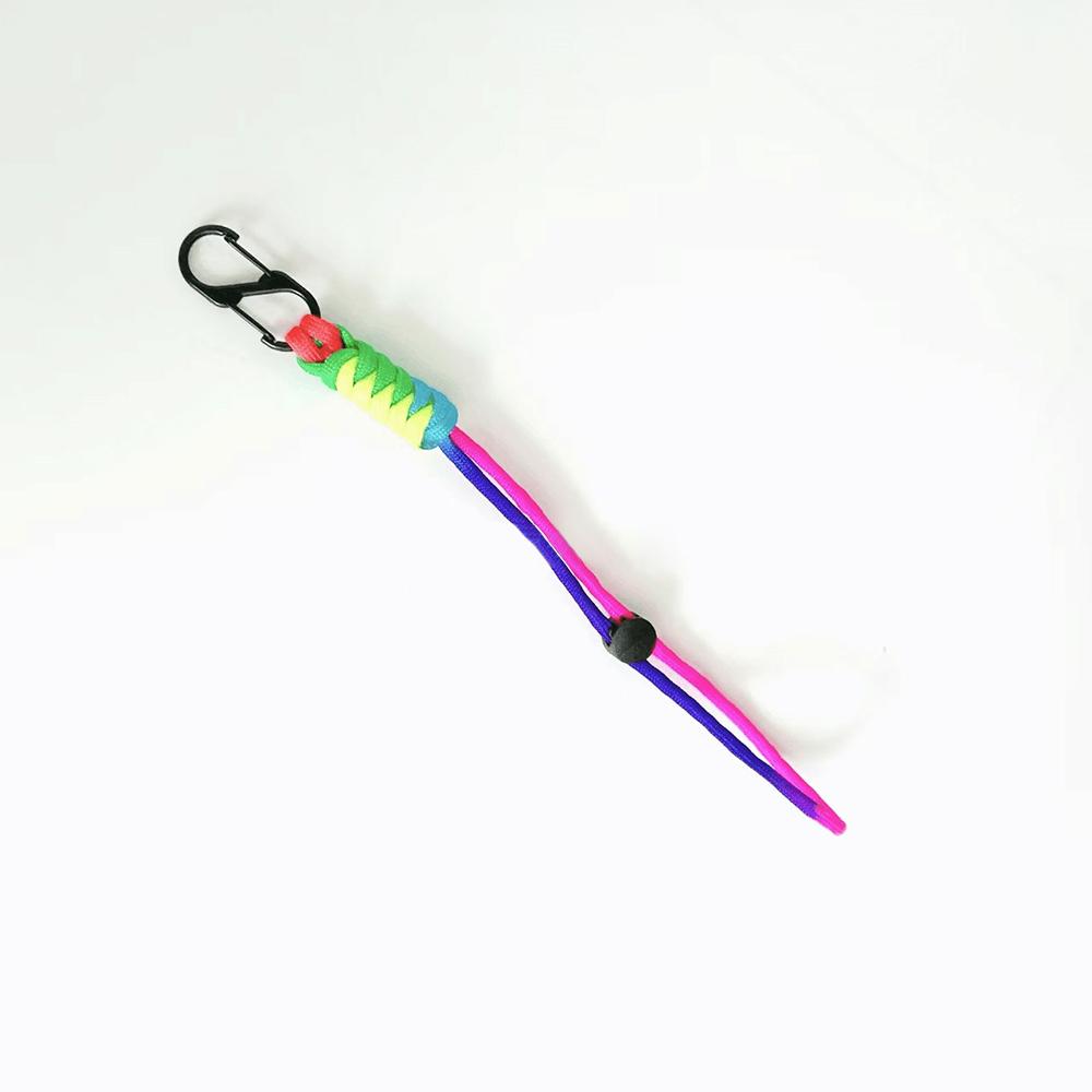 1pcs/2pcs/4pcs/6pcs Hand woven Umbrella Rope Outdoor Keychain Wrist Rope Outdoor External Buckle Car Key Hanging Rope 1pcs